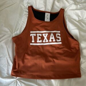 Women’s Burnt Orange Texas Longhorn Crop Tank